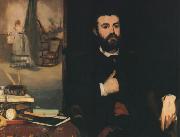 Edouard Manet Portrait of Zacharie Astruc oil